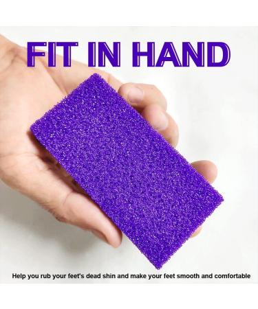 Pumice Stone for Feet - Disposable Purple Pedicure Scrubber (40 Count) - Exfoliator Sponge for Dead Skin Removal - Buy Online on GoSupps.com