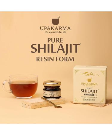 Upakarma Natural Raw Shilajit 15g - Pure Resin for Energy & Vitality - Buy Online on GoSupps.com