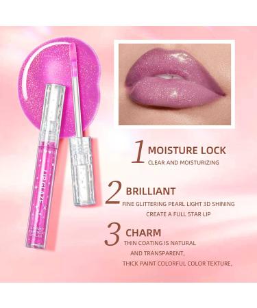 Buy DAGEDA Glitter Lipstick - Long Lasting Rose Red Sparkling High Pigment Lip Gloss | Waterproof Christmas Makeup for Women | International Shipping Available - Buy Online on GoSupps.com