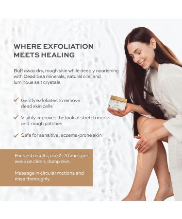 ARIANNA-SKINCARE Ultra Exfoliating Body Treatment Dead Sea Salt Body Scrub Natural Moisturizing and Exfoliating Scrub for Nourishing Essential Skin Care (Natural Unscented) - Buy Online on GoSupps.com