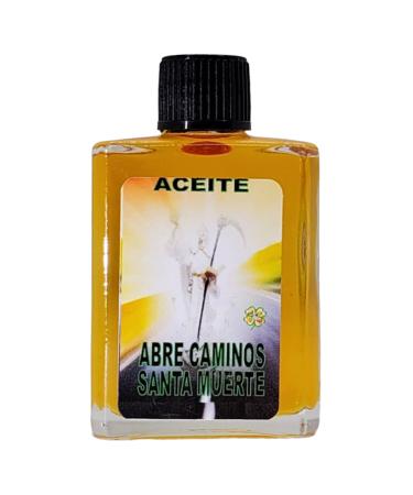 Holy Death & Road Opener Oil (Santa Muerte X Abre Caminos Aceite) - Spiritual Power - Clear Paths & Attract Success with Santisima Murete-0.5 FL OZ (1 Pack)