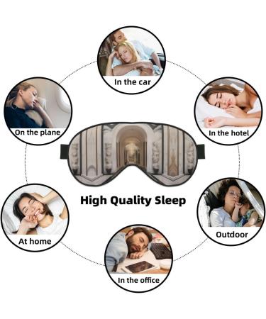Marble Mural Print Ultra-Soft Eye Mask | Light-Blocking for Comfort & Restful Sleep - International Shipping - Buy Online on GoSupps.com