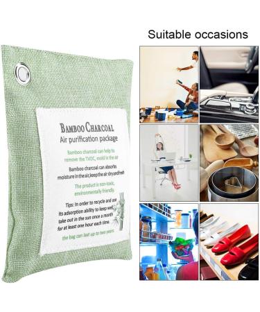 8 Colors Bamboo Charcoal Odor Eliminator - Activated Carbon Air Purifying Bag for Home & Car (Light Green) - Buy Online on GoSupps.com