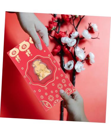 Lurrose 40 Pcs God of Wealth Red Envelope Rabbit Year Red Envelopes 2023 Red Packets Wedding Envelopes Lucky Money Red Purse 2023 Year Red Packets Gift Card Child Chinese Style Gold Leaf Redx4pcs 17.5x9CMx4pcs - Buy Online on GoSupps.com