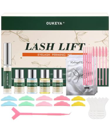Erinde Lash Lift and Tint Kit - Professional 2-in-1 Eyebrow Lamination and Lash Lifting at Home with Long-lasting Results - Instant Lift and Curl for Eyelashes and Brows - Includes DIY Perm Kit #01