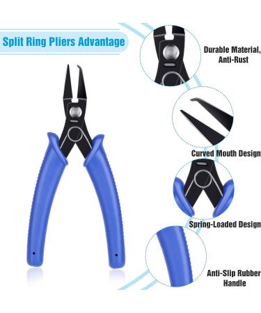 Evatage Split Ring Pliers Set - 2Pc Jewelry Making Tool for Opening Split Rings & Key Chains - Ideal for Beading & Jewelry Repair - Buy Online on GoSupps.com
