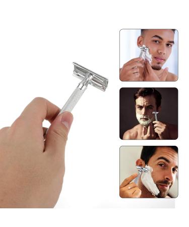 Manual Safety Razor - Durable Shaving Tool for Men | Double Edge Beard Trimmer & Facial Razor - Buy Online on GoSupps.com