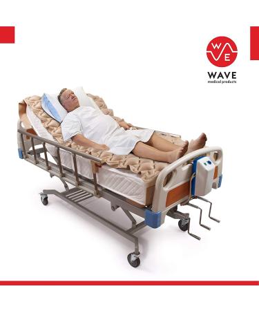 Wave Medical Premium Alternating Pressure Pad System - Pressure Sore Relief Mattress Pad with Ultra Quiet Pump - Fits Standard Hospital Bed - Bedridden Patients - Bed Sore Prevention - Buy Online on GoSupps.com