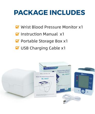 Buy Wrist Blood Pressure Monitor - Automatic One-Touch Blood Pressure Machine with Cuff & Storage | International Shipping Available - Buy Online on GoSupps.com