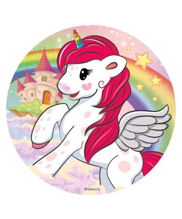 Dekora - Edible Paper Unicorn Cake Topper - 16 cm Unicorn 16 cm