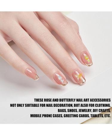 3D Butterfly Nail Charms - 2 Boxes of 12 Grids Resin Gems for Nail Art Design and Decoration - DIY Crafts Supplies (D Pattern) - Buy Online on GoSupps.com