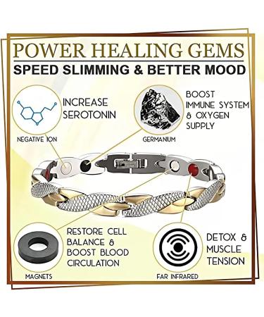 3rd Generation Magnetic Lymph Detox Bracelet Weight Loss Lymph Drainage Magnetic Bracelet Ultra Strength Magnetic Therapeutic Slimming Bracelet Anti-Fatigue Healing Bracelet (4 Pcs-Mixed) - Buy Online on GoSupps.com