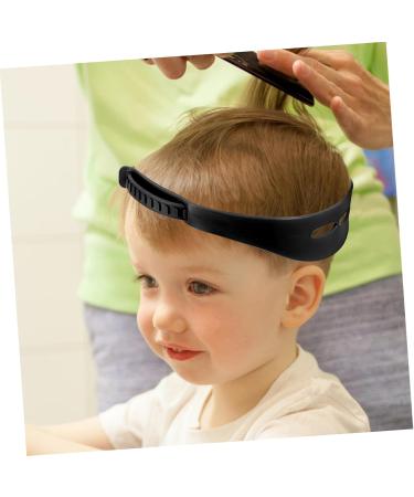 FRCOLOR mens headband tool headbands neckline shaving guide silicone haircut band adjustable hair cutting guide band for shaping mold template barber band arc Silica gel child Scissors 68x4.4cm Black - Buy Online on GoSupps.com