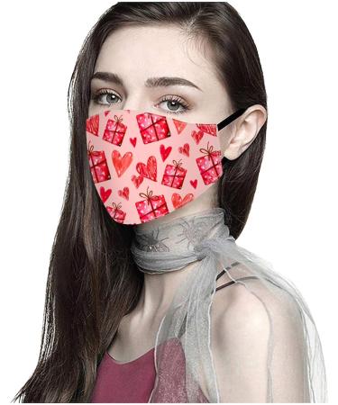ZQP Christmas Valentine's Day Face_Masks for Adult Resuable Washable Printed Couples Face Bandanas Bride Groom Fashion Letter Design Novelty Face_Cover for Adult Women Men - Buy Online on GoSupps.com