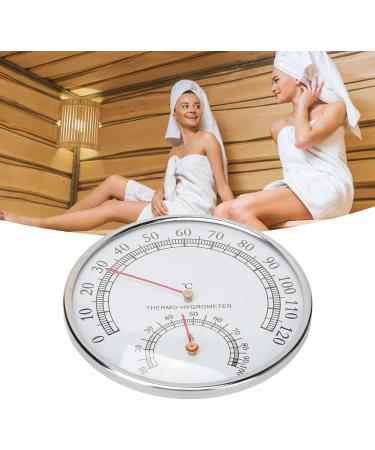 2-in-1 Thermo Hygrometer - High Accuracy Sauna Thermometer & Hygrometer 0 120 C Mechanical with Clear Scale | Worldwide Shipping - Buy Online on GoSupps.com