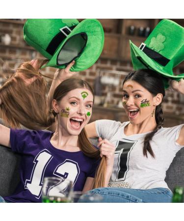 80 Pcs St. Patrick's Day Tattoos | Shamrock Temporary Tattoo Stickers for Kids & Women | Irish Parade Party Decorations - Buy Online on GoSupps.com