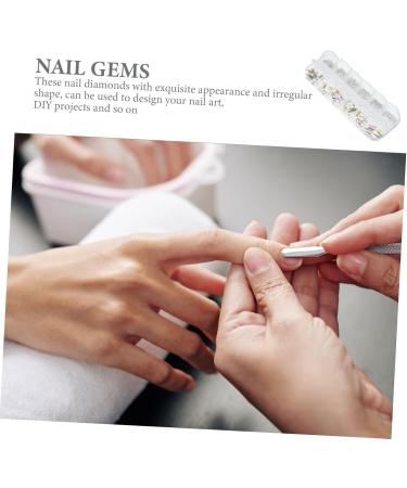 Ipetboom 1 Box Nail Drill Nail Art Sticker Decoration Nail Art Studs Nail Art Gems Nail Crystals Gems for Nails Gems for Crafts Nail Stickers Craft Glass Accessories Manicure - Buy Online on GoSupps.com