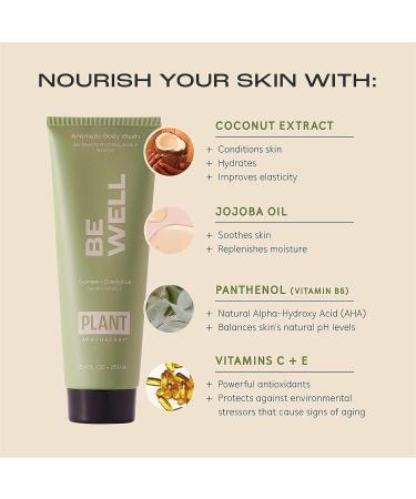 Plant Apothecary Be Well Sulfate Free Body Wash for Men and Women - Moisturizing Shower Gel with Essential Oils and Vitamin E Vitamin B5-250 ml - Buy Online on GoSupps.com