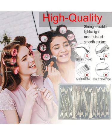 GEELBS 24 Pieces Duck Bill Hair Clips 3.5 Inch Rustproof Metal Alligator Curl Clips with Holes for Hair Styling - Buy Online on GoSupps.com