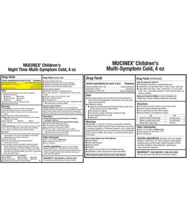 Mucinex Children's Day & Night Cold Relief Bundle - Very Berry Flavor (2 x 4 FL OZ) - Buy Online on GoSupps.com
