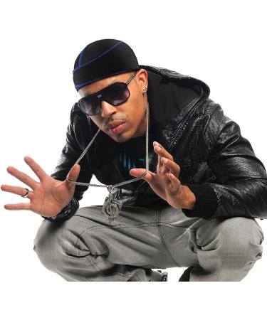 6 Pcs Black Silky Durag Wave Cap Set for Men - No Strings Compressing Doo Rag - Buy Online on GoSupps.com
