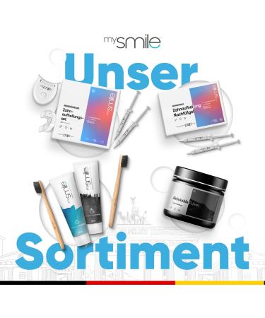 Activated Carbon Toothpaste & Bamboo Toothbrush Set - Fluoride-Free Teeth Whitening - MySmile 2x60ml Day & Night Whitening Solution - Buy Online on GoSupps.com
