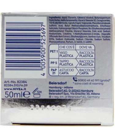 Beiersdorf NIVEA CELLULAR EXPERT FILLER day cream intensive antiaging SPF 15 50 ml antiwrinkle firming hyaluronic acid and pure folic acid moisturizer face antiaging - Buy Online on GoSupps.com