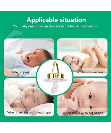 Personalized Bling Baby Pacifier Set | Golden Letter Pacifier & Clip | Custom Silicone Nipple for Infants - Buy Online on GoSupps.com