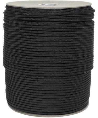 Golberg Premium Polyester Accessory Cord - USA Made Smooth Braid, Minimal Stretch Rope - 6mm x 50 Feet - Compact & Lightweight Black Cord - Buy Online on GoSupps.com