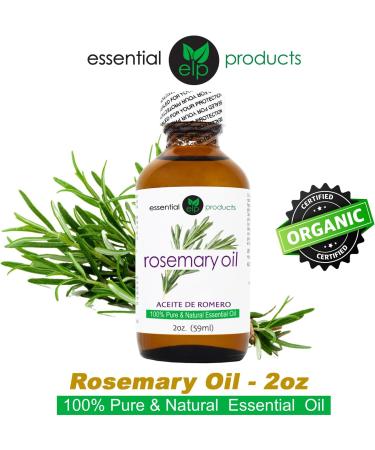 ELP Pure Rosemary Essential Oil - 100% Natural Therapeutic Grade - 2 fl oz | International Shipping Available - Buy Online on GoSupps.com