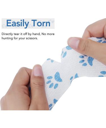 Breathable Self-Adhesive Cohesive Bandage for Humans & Pets - 10cm x 4.5m Pack of 6 | Ideal for Sports & First Aid - Buy Online on GoSupps.com