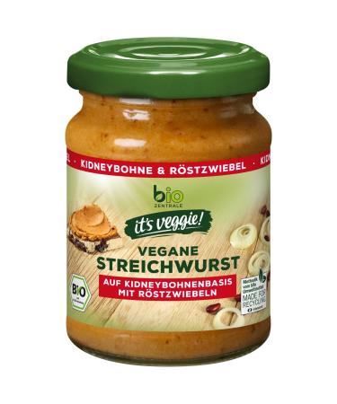 Biozentral it's veggie!Vegan string sausage |6 x 120 g |On a kidney bean base with roasted onions |Filler source |Without the addition of yeast soy and palm oil