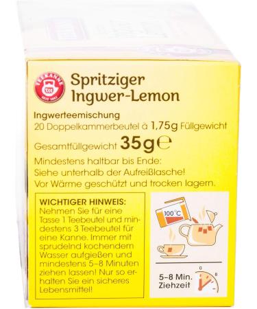  Teekanne GmbH & Co. KG Ginger Lemon Teapot Set of 12 - Buy Online on GoSupps.com
