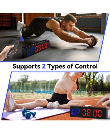Seesii 13 Inch Gym Timer with Remote - Customizable Interval Workout Clock for HIIT, Crossfit, and Home Gym - Buy Online on GoSupps.com