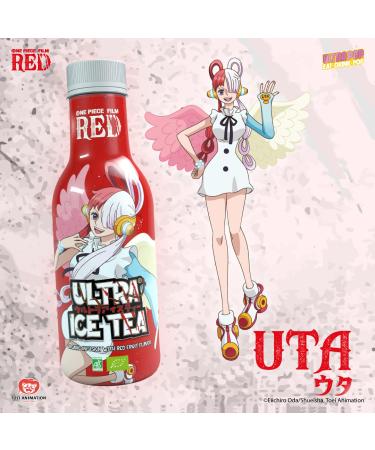 Ultra Ice Tea Bio Iced Tea - Vegan Fruity Hibiscus Tea with Uta Character - 500ml Disposable Red - Buy Online on GoSupps.com