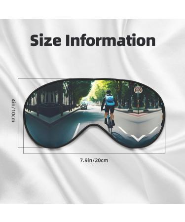 Car & Bicycle Print Unisex Sleeping Eye Mask | Soft Light-Blocking Comfort | Black - Ideal for Travel & Relaxation - Buy Online on GoSupps.com
