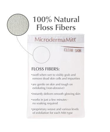 MicrodermaMitt Clear Skin Exfoliating Scrub Mitt for Acne Prone Skin - Deep Pore Cleansing, Prevents Blackheads, Improves Skin Texture - Non-Abrasive & Chemical Free - Buy Online on GoSupps.com