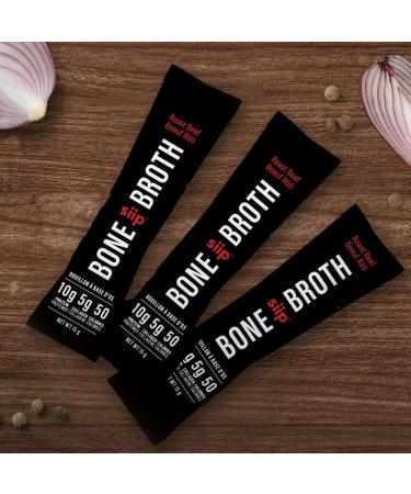 Siip Bone Broth Roast Beef Keto & Paleo Friendly Gluten Free 4 Packets - Buy Online on GoSupps.com