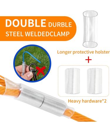 Buy Tie Out Leashes for Dogs - 3/6/9/15m Durable Cables for Medium to Large Dogs in Orange | Ideal Yard Leash - Buy Online on GoSupps.com