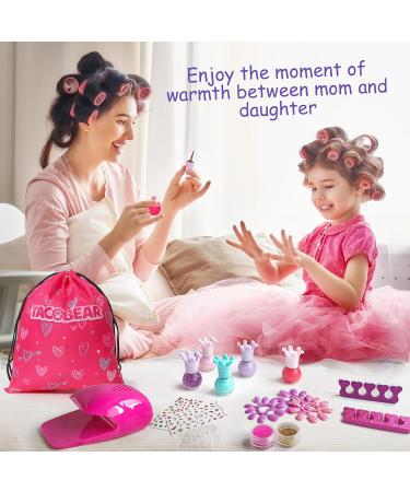 Kid Foot Spa & Nail Art Kit for Girls 5-12 Years | Manicure Pedicure Set, Nail Dryer, Nail Polish, Inflatable Foot Tub | Perfect Pamper Gift for Spa Sleepover Party - Buy Online on GoSupps.com