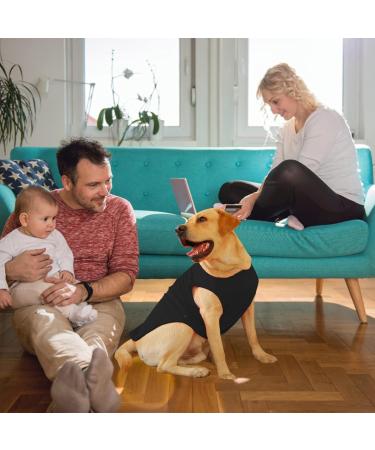 Breathable Dog Shirt with Number Print - Summer Basic Vest for Large Medium & Small Dogs - Black (XXXX Large) - Buy Online on GoSupps.com