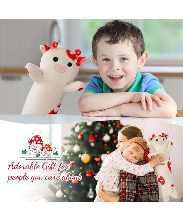 Yamepuia Long Mushroom Cow Plush Pillow - 20 Cuddly Squishy Toy for Kids & Girlfriend - Buy Online on GoSupps.com