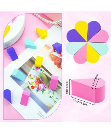 16Pcs Petal Shape Makeup Sponges Set - Reusable Beauty Blenders for Cream & Concealer - Buy Online on GoSupps.com