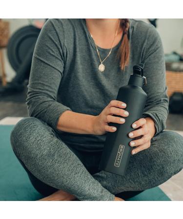 Br Mate ReHydration 25oz Insulated Water Bottle with Straw - Leakproof Stainless Steel Canteen - Dark Aura - Buy Online on GoSupps.com