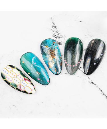 WLLHYF Nail Art Rhinestones Set - 6 Grids for Nails Design, 3D Diamond Beads Gems for DIY Nail Crafts - Buy Online on GoSupps.com