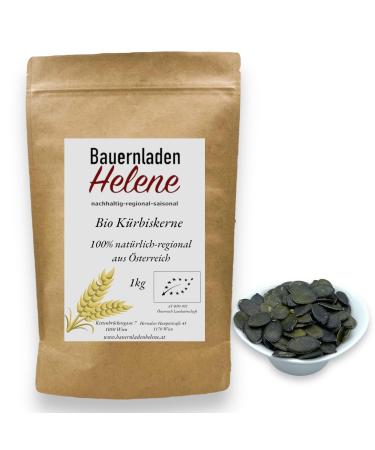 High-quality organic pumpkin seeds: snack for in between meals pure nature from controlled organic cultivation 1kg - Buy Online on GoSupps.com