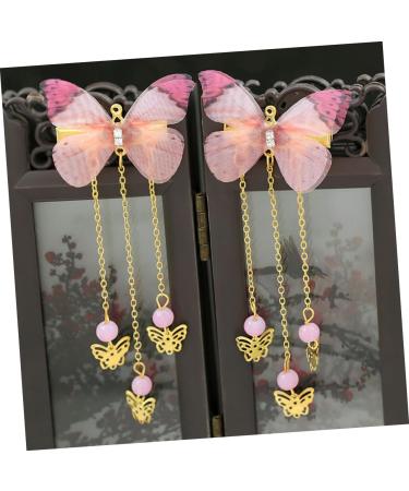 minkissy 3 Pairs Hanfu Butterfly Headdress Tassel Hairpins Butterfly Hair Accessories Kid Hair Clips Metal Hair Claw Clips Hairpin with Tassel Hanfu Hair Clip Chinese Tassel Hair Clip Girl - Buy Online on GoSupps.com