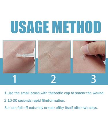 New Skin Liquid Plaster Wound Glue 10ml - Waterproof & Breathable Formula for Quick Healing | 2 Pack - Buy Online on GoSupps.com