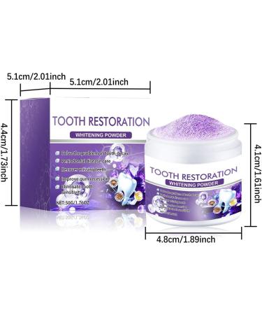  Esncddym Teeth Restoration Mineral Powder 2PCS Teeth Whitening Powder Mineral Tooth Powder Restoration Mineral Powder Effectively Strengthens Teeth And Gums Protect Gums And Breath - Buy Online on GoSupps.com