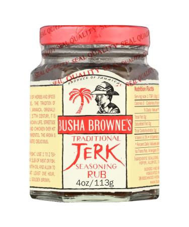 Busha Browne Jrk Seasoning Rub 4 Ounces, 6 pieces